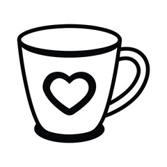 coffee cup with heart