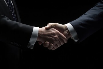 A close-up of a dramatic handshake between world leaders in a tense diplomatic moment, showcasing the power dynamics of international negotiations with sharp studio lighting and 8k resolution.