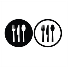 Plate, fork and knife icon concept. Plate, fork and knife vector linear illustration, symbol, sign, plate knife fork icon, fork plate icon Eps10, plate fork icon