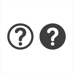 Question mark icon isolated on white background. Question mark icon modern symbol for graphic and web design. Question mark icon simple sign for logo, web, app, UI.