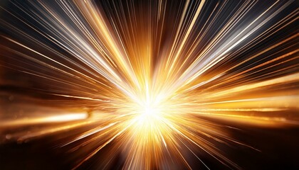 radiant burst of light with dynamic rays accentuating a sense of energy cutout