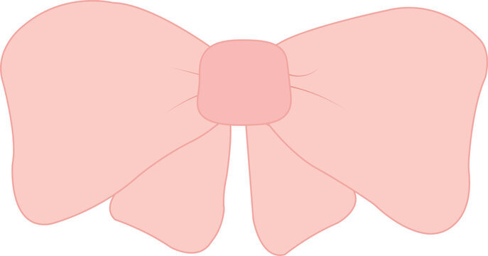 Cute pink bow design graphic illustration soft aesthetic trendy decor