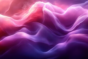 Obraz premium a regal deep purple gradient backdrop with ethereal wisps, flowing from rich burgundy to midnight violet, creating an opulent and sophisticated atmosphere with subtle light rays