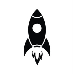 Rocket. Rocket icon. Rocket symbols. Rocket simple sign. Rocket launch icon isolated on white background. Rocket launch icon in trendy design style.