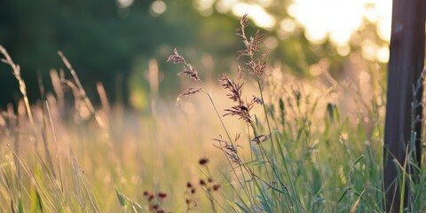 Obraz premium Experience the mesmerizing tranquility of the Golden Hour Serenity in Natures Embrace