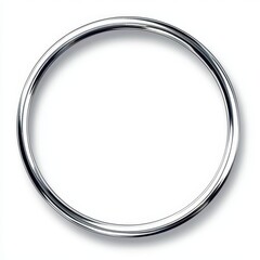 Sleek round metal frame showcasing simplicity and style. 
