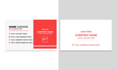modern name card and business card design,