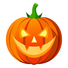 Glowing jack o lantern pumpkin for Halloween