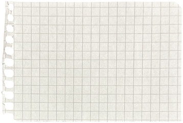 Ripped torn paper piece isolated on transparent background