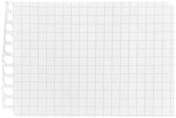 Ripped torn paper piece isolated on transparent background