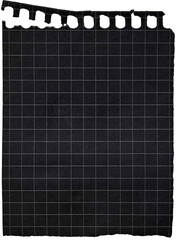 Black ripped torn paper piece isolated on transparent background
