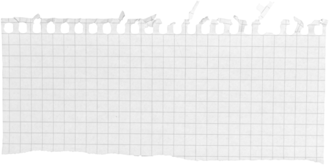 Ripped torn paper piece isolated on transparent background