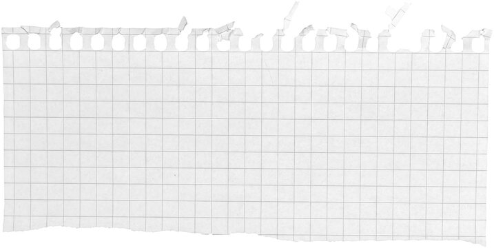 Ripped torn paper piece isolated on transparent background