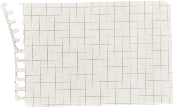 Ripped torn paper piece isolated on transparent background