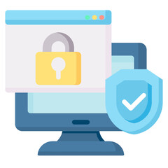 Fototapeta premium Network Security Icon