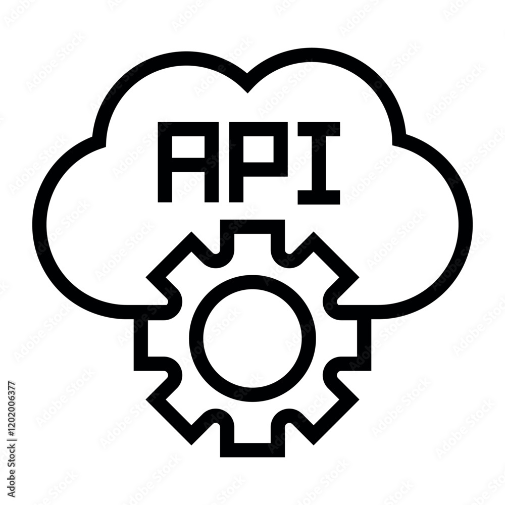 Poster Api vector icon