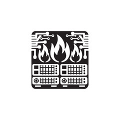 Firewall icon vector design symbol art illustration