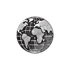 Globe icon vector design symbol art illustration