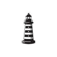 Lighthouse icon vector design symbol art illustration