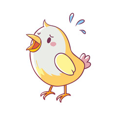 bird chirping icon, bird chirping vector illustration-simple illustration of bird chirping, perfect for bird chirping logos and icons