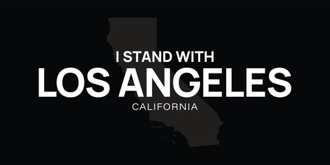 Pray for Los Angeles vector, Los Angeles wildfire in California state, USA illustration for banner, t-shirt, poster, sticker, badges, social media design