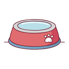 dog bowl icon, dog bowl vector illustration-simple illustration of dog bowl, perfect for dog bowl logos and icons