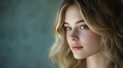 Naklejka premium attractive woman