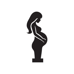  Pregnant woman silhouette