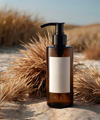 Fototapeta premium Blank spray bottle template for mockup design