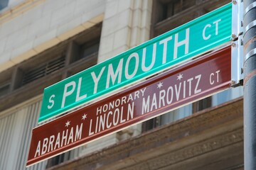 Obraz premium Plymouth Court in Chicago