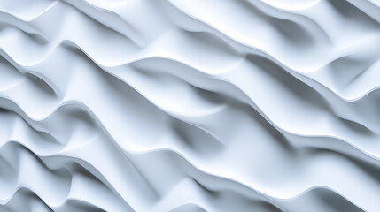 Obraz premium A close-up of a textured white organic surface with fluid shapes and curves.