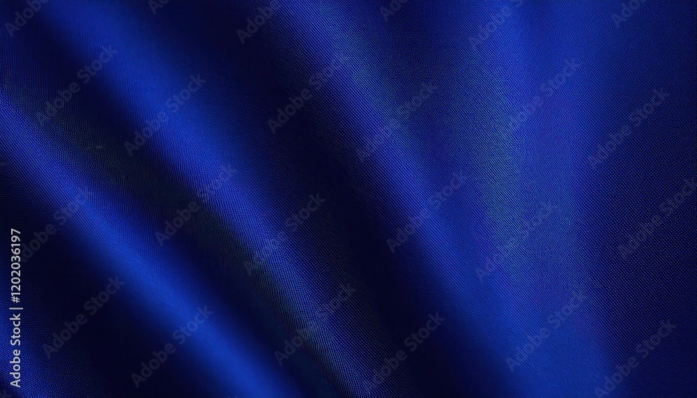Poster rich textured royal blue fabric with soft satin sheen and diagonal weave pattern for luxury designs 