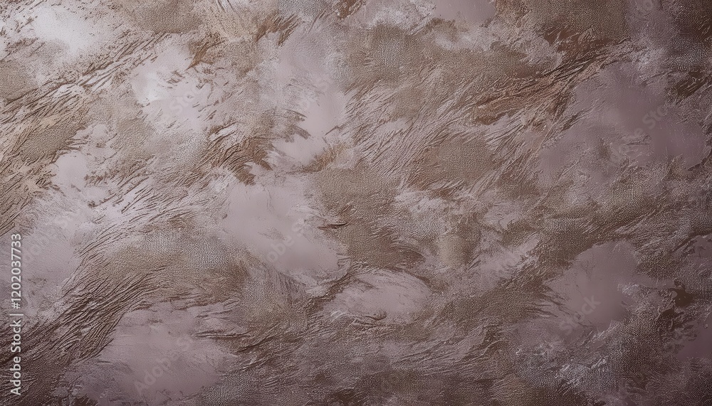 Poster textured abstract background with brown and white brushstrokes, rough plaster like surface, ideal fo