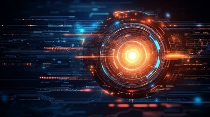 Obraz premium Abstract Futuristic Technology Design