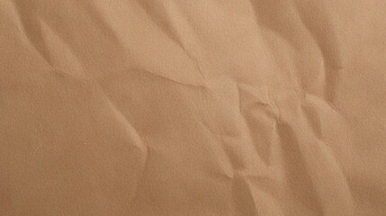 Obraz premium Wrinkled brown kraft paper texture ideal for eco-friendly packaging, vintage designs, and rustic backgrounds
