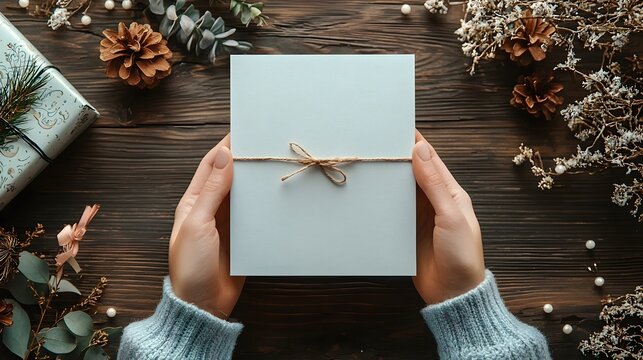 Elegant and minimalist birthday greeting card design featuring muted pastel colors a clean and simple layout and a blank middle section for personalized messages or well wishes