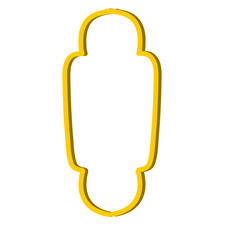 Gold Islamic window shape