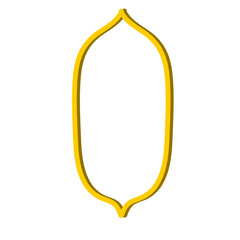 Gold Islamic window shape