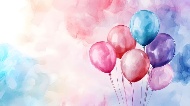 Elegant and sophisticated pastel themed birthday or greeting card design featuring a spacious central blank area perfect for personalized messages invitations or event announcements  Minimalist