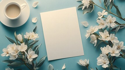 Elegant Minimalist Birthday Card with Soft Gradient Backgrounds and Large Blank Area for Personalized Greetings or Messages