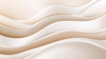 Obraz premium Abstract White and Beige Waves