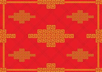 happy chinese new year background frame border ornament