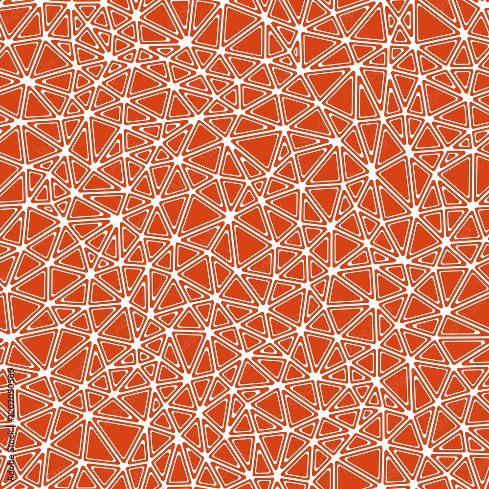 Poster geometric pattern. rounded solid shapes in frames. compact triangles size. solid color style. repeat