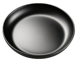 [Transparent Background PNG]Modern Black Round Plate Design