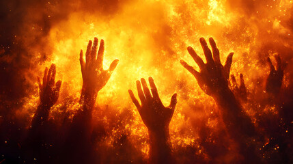 hands up in hellfire