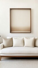 Modern Living Room Interior Design with Abstract Art