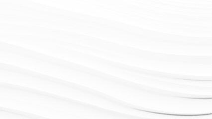 White wave background. Wavy stripes abstract background white gray pattern. Abstract 3d white wave modern minimal background. 