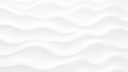 White wave background. Wavy stripes abstract background white gray pattern. Abstract 3d white wave modern minimal background. 