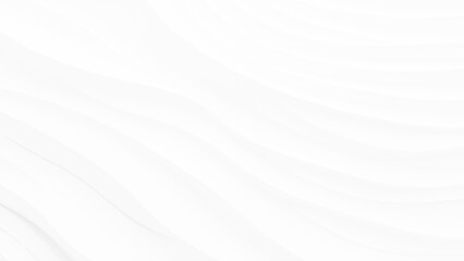 White wave background. Wavy stripes abstract background white gray pattern. Abstract 3d white wave modern minimal background. 