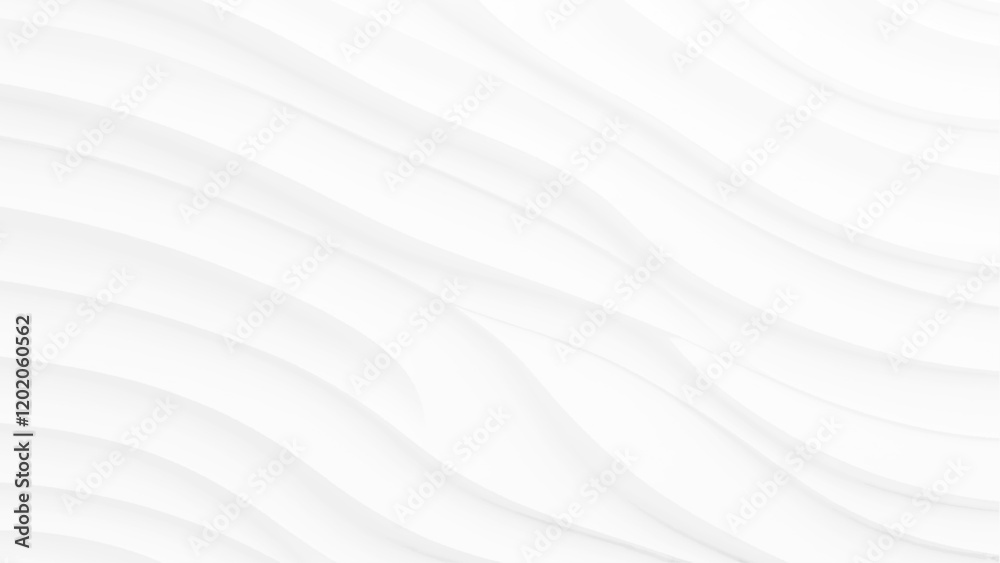 Poster white wave background. wavy stripes abstract background white gray pattern. abstract 3d white wave m
